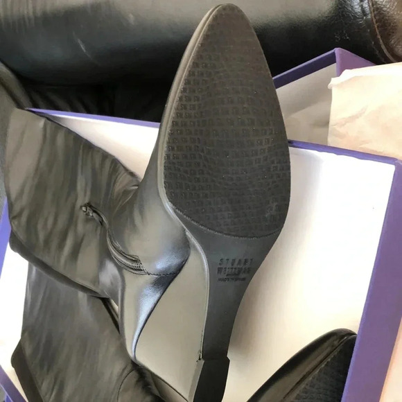 Stuart Wetzman PARKWAY black soft leather boots. Size 7​ - Picture 5 of 10